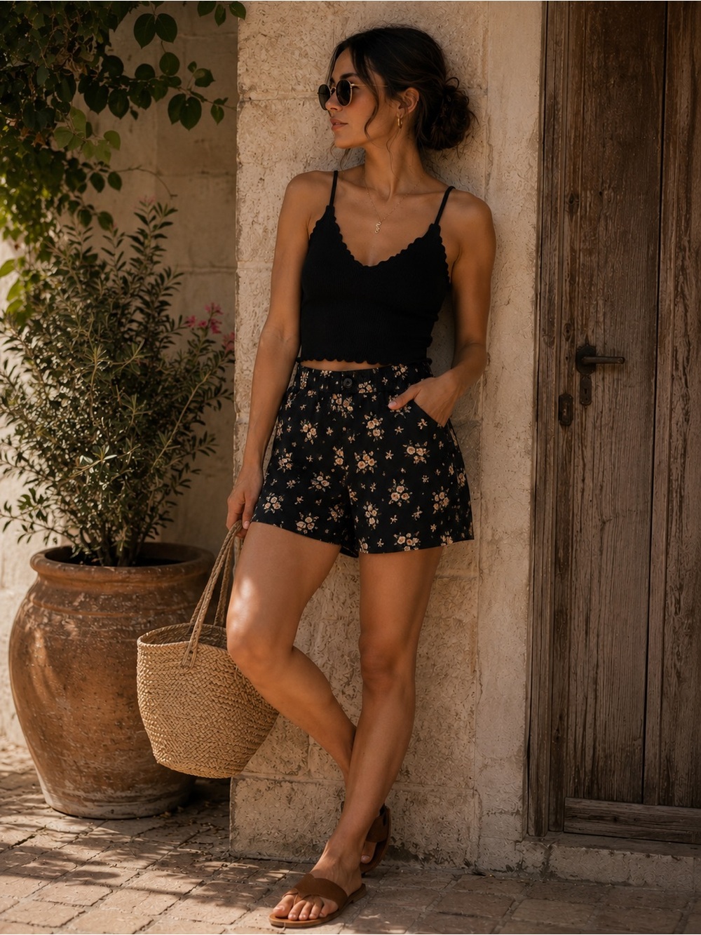 Better Be Ribbed Black Tank - M/L
